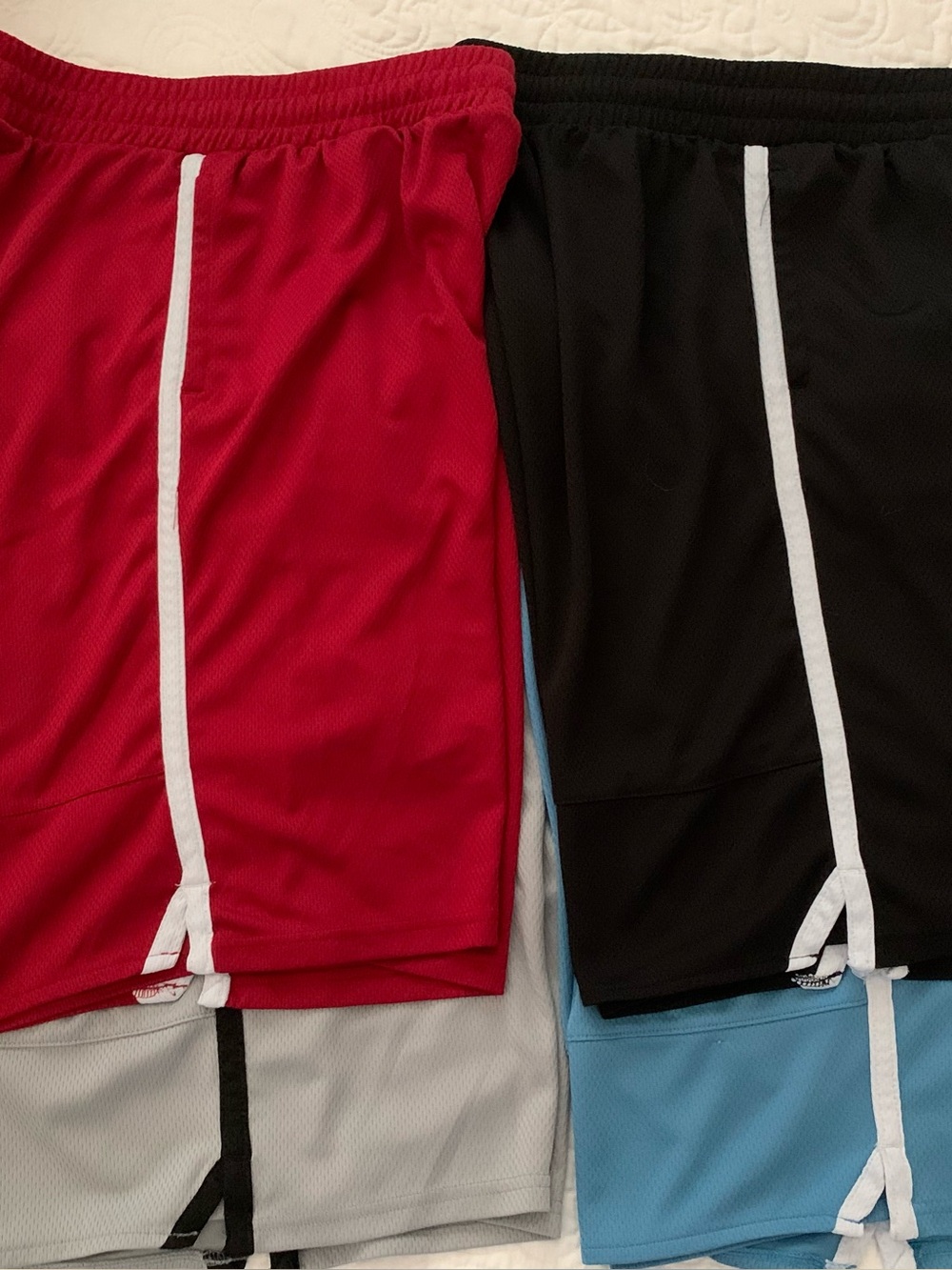 4 pair of TekGear Men's Athletic Mesh Shorts - Size L
